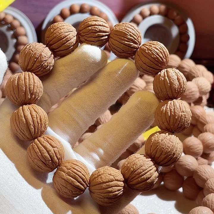 猴头核桃手串谦*野生粗筋拉丝