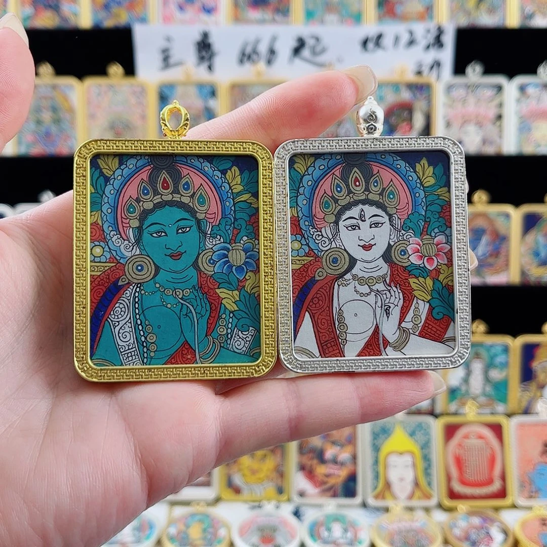吊坠白度 绿度半身 纯手绘