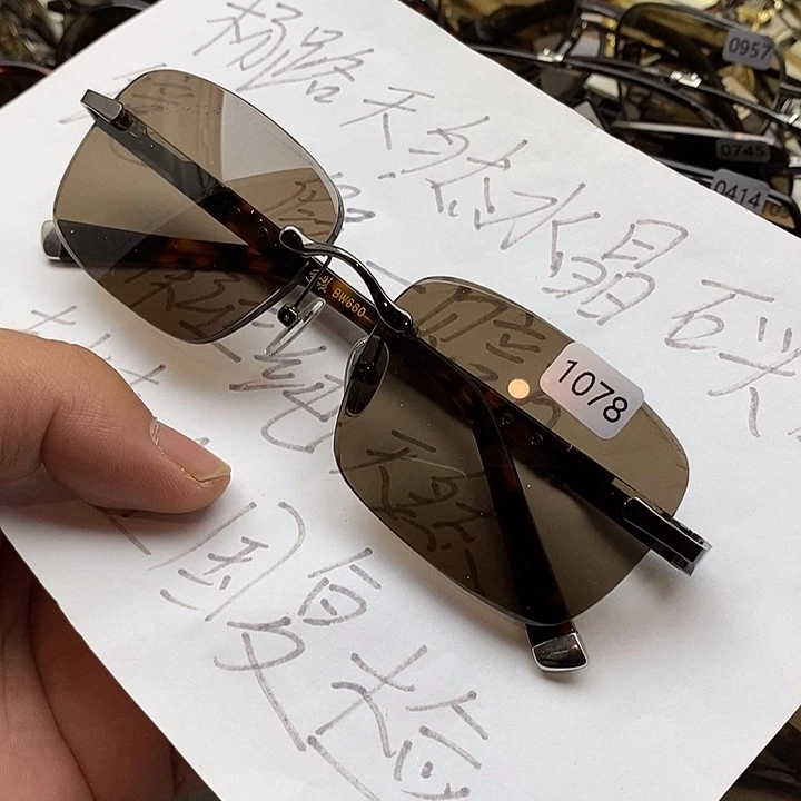 分体式天然水晶石头眼镜