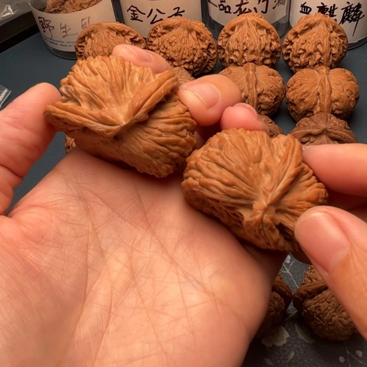 吊坠文玩核桃白狮子半壁江山全品