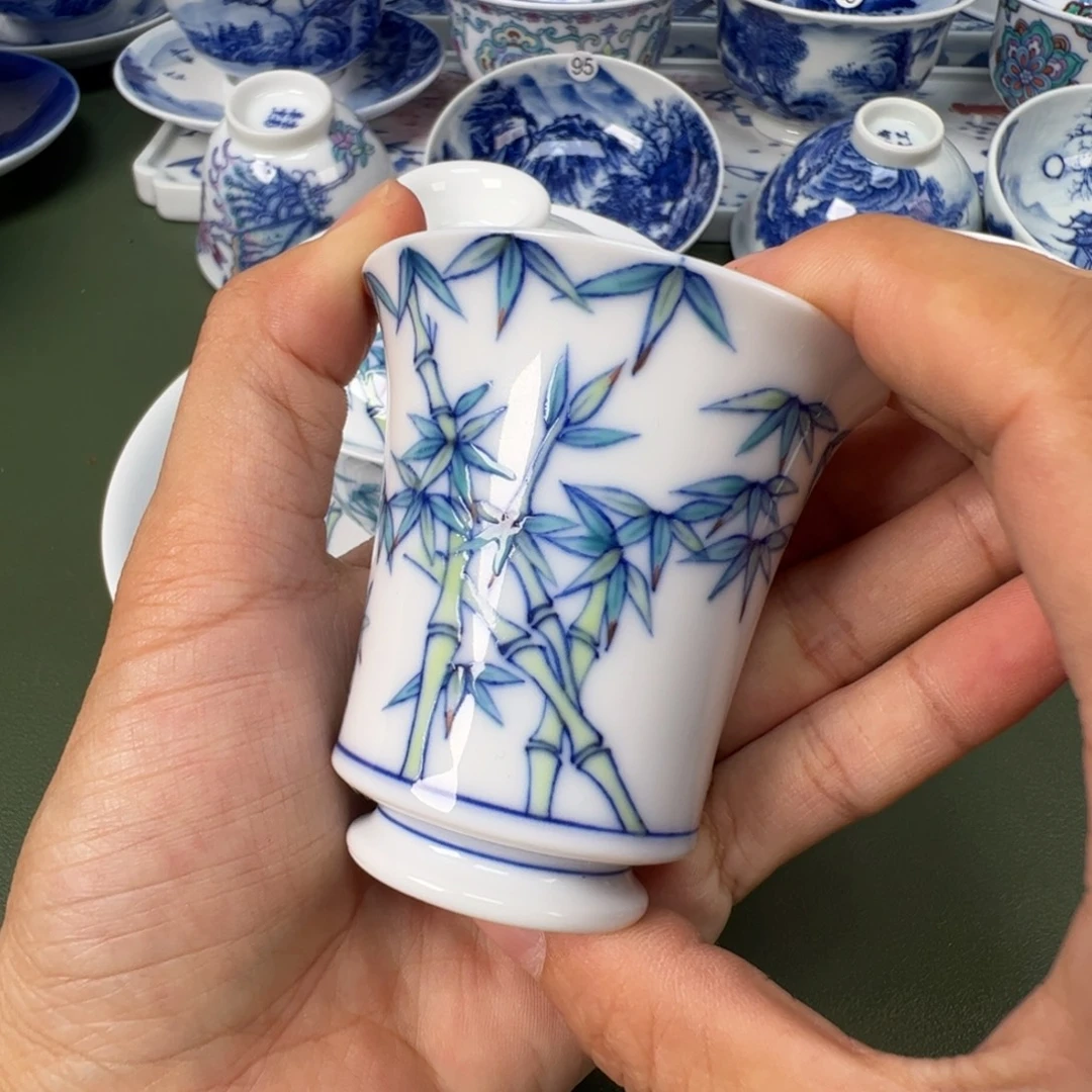 景德镇纯手工纯手绘茶具木木96