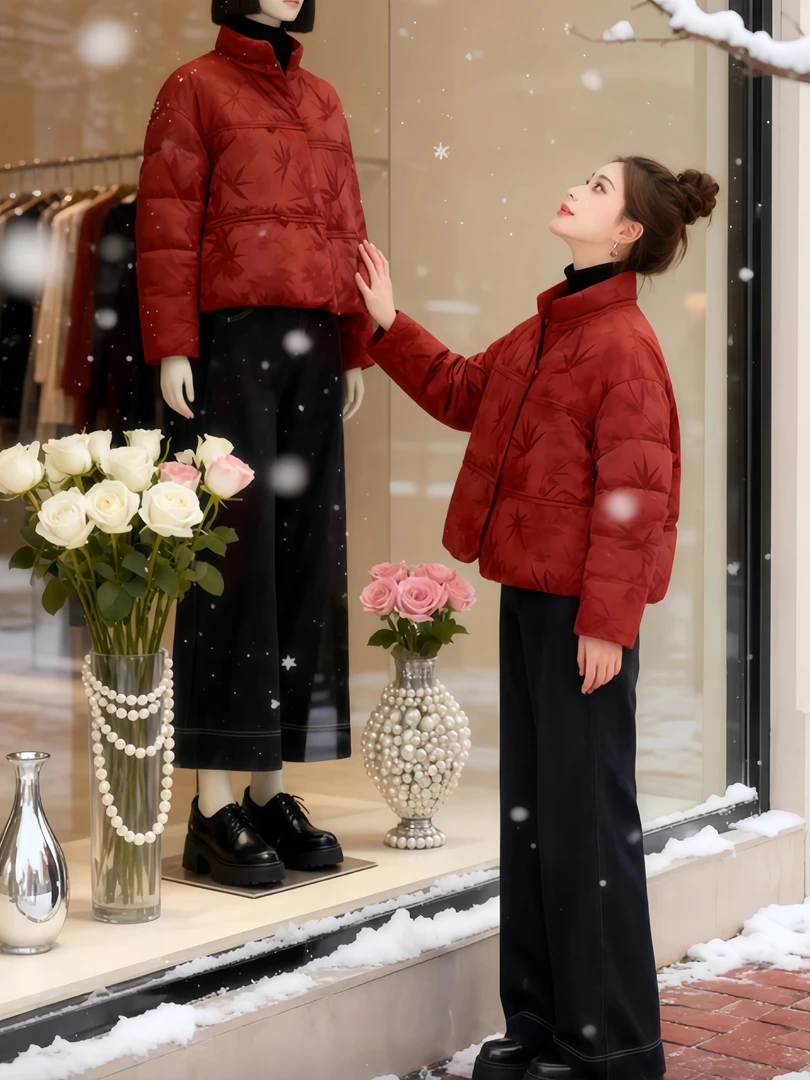 新中式国风棉服外套女2025冬季新款加厚保暖时尚洋气减龄棉衣棉袄