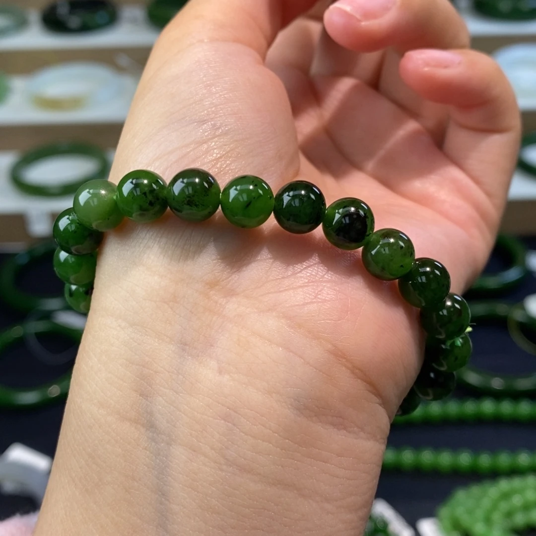 和田玉（碧玉）未镶嵌手链