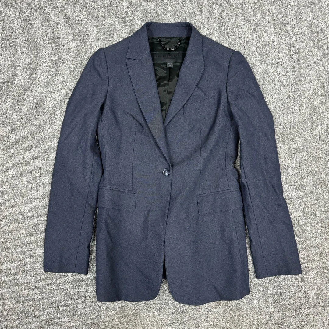 95新 BURBERRY/博柏利 11745585 巴宝莉 蓝色西装外套 38码