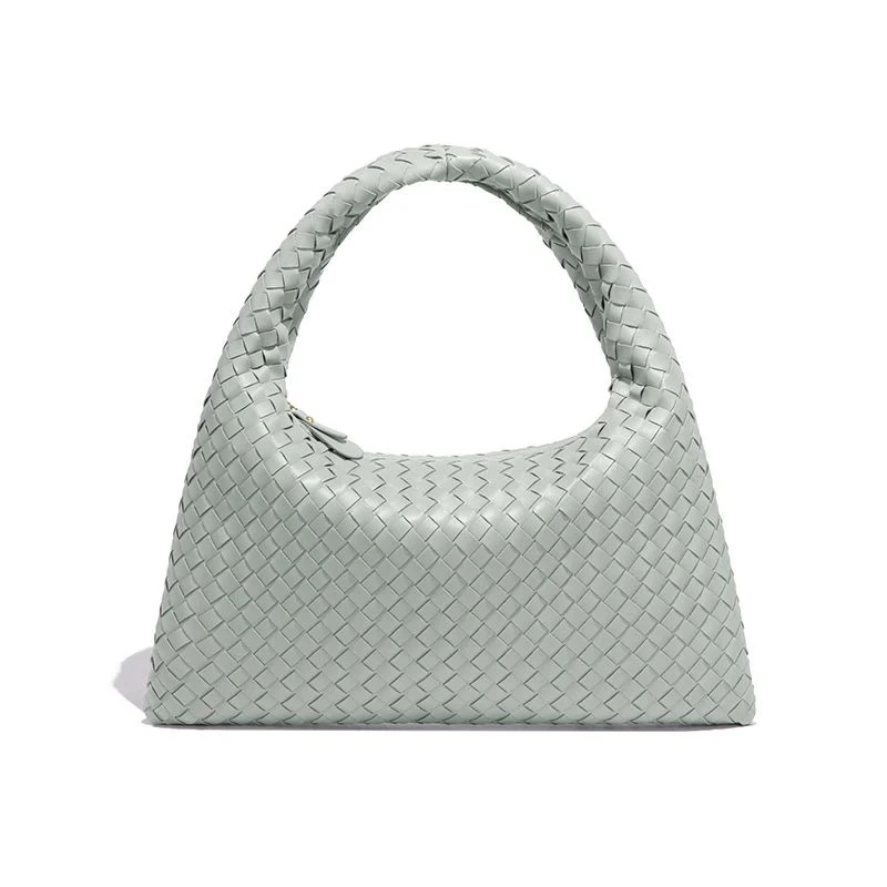 时尚手提1V114玛瑙灰轻奢编织女包