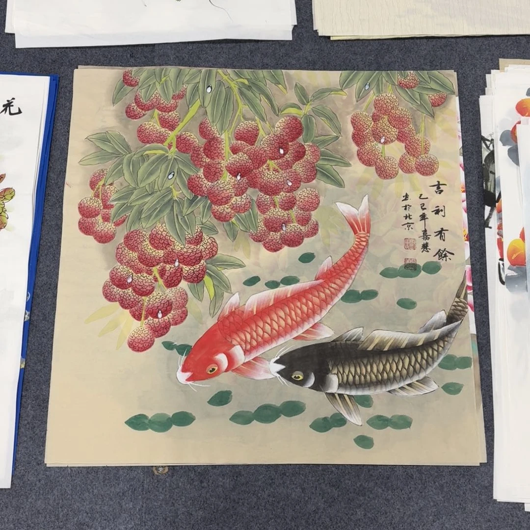 国画68×68精工手绘画画画