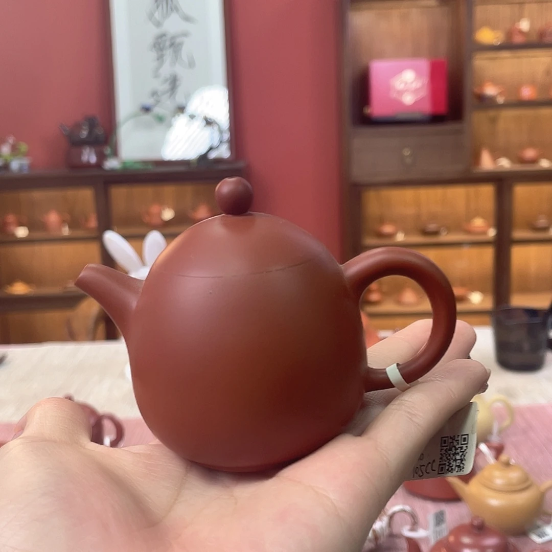 专***带茶壶紫砂潮州全手工手拉壶