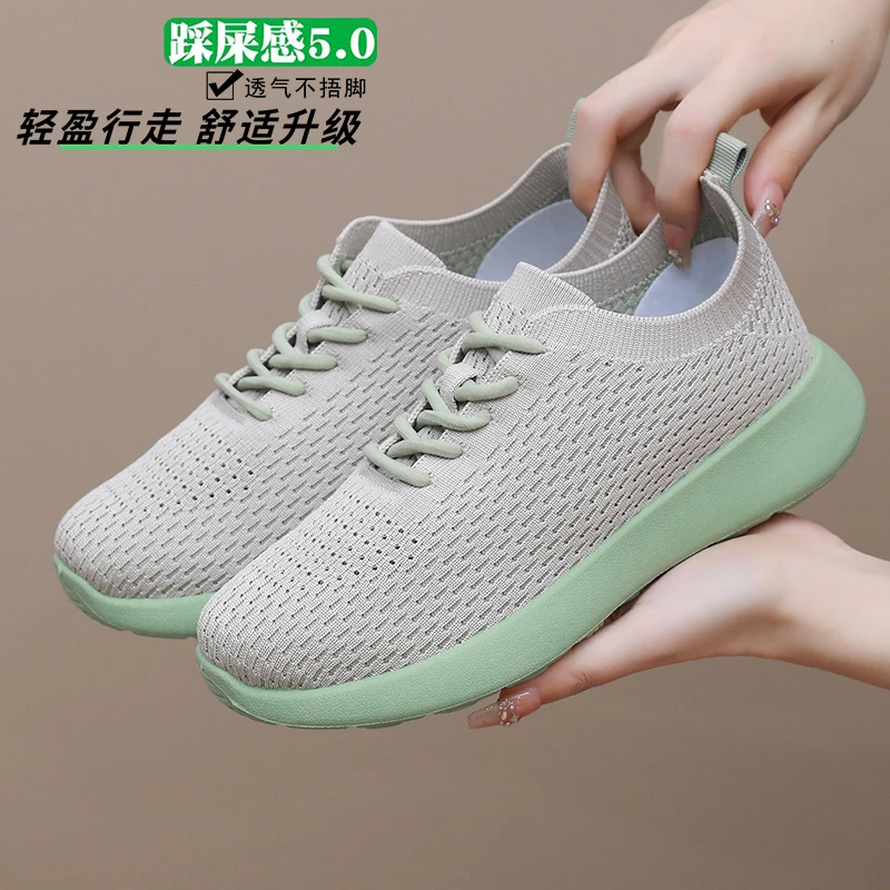 2025夏季爆款舒适百搭健步鞋老北京布鞋女透气防滑休闲鞋女一脚蹬