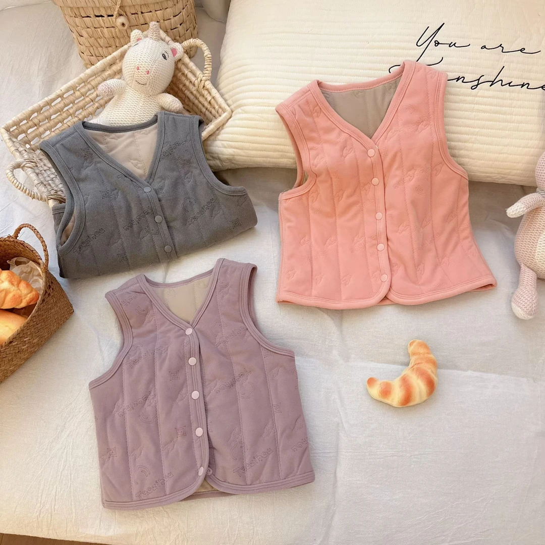 含真羊毛校服神器儿童马甲加厚过动必备棉马甲0605