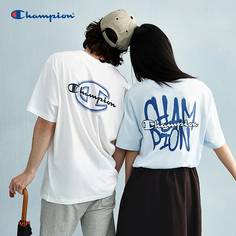 Champion冠军25新款休闲情侣潮流时尚组合logo短袖T恤U5ASSEM002