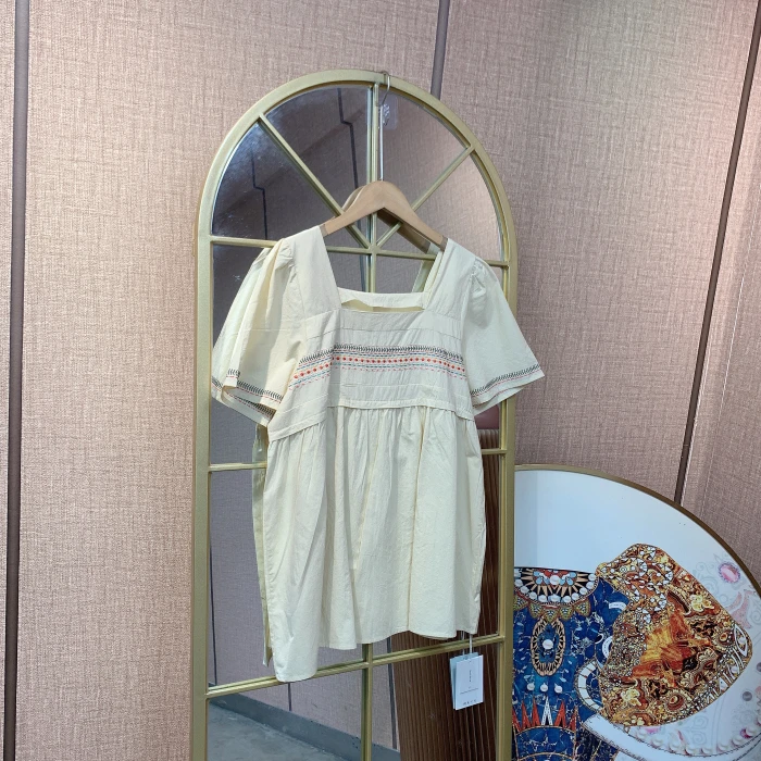 BL568孕妇咖色上衣100-130