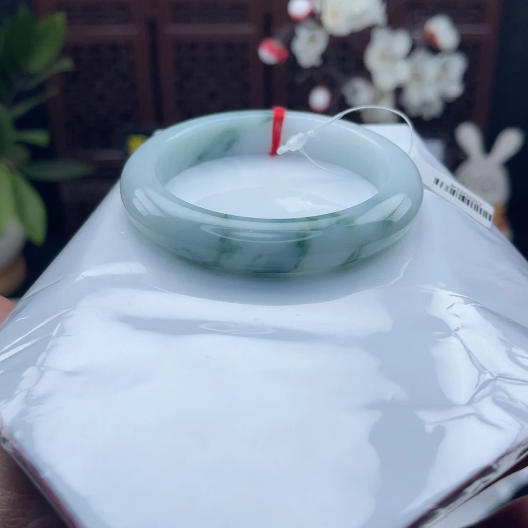 翡翠未镶嵌把件55正圈手镯