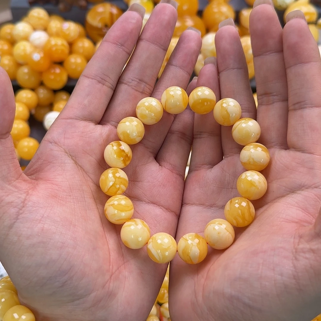 蜜蜡未镶嵌珠宝奇石同料15mm