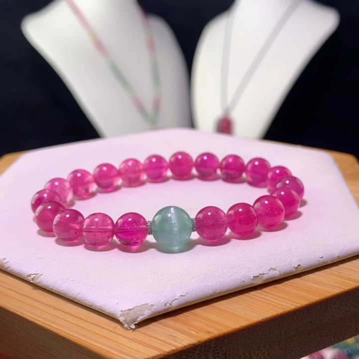 双色碧玺手链未镶嵌