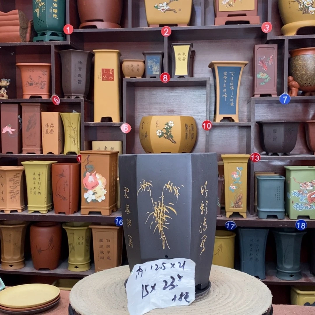 紫砂艺术紫砂花盆