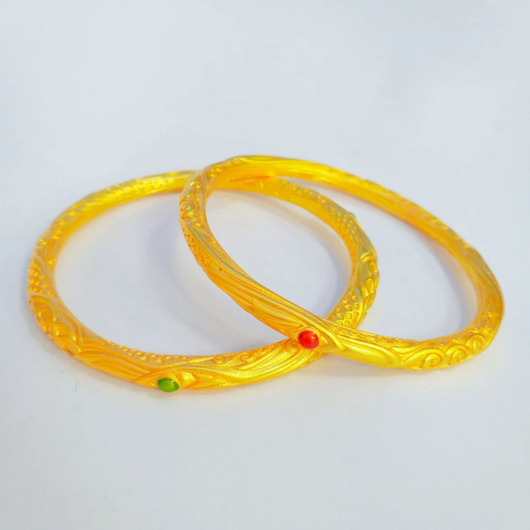 合金手镯 黄金色乾坤哪吒手镯饰品魔童降世古法手环男女款情侣