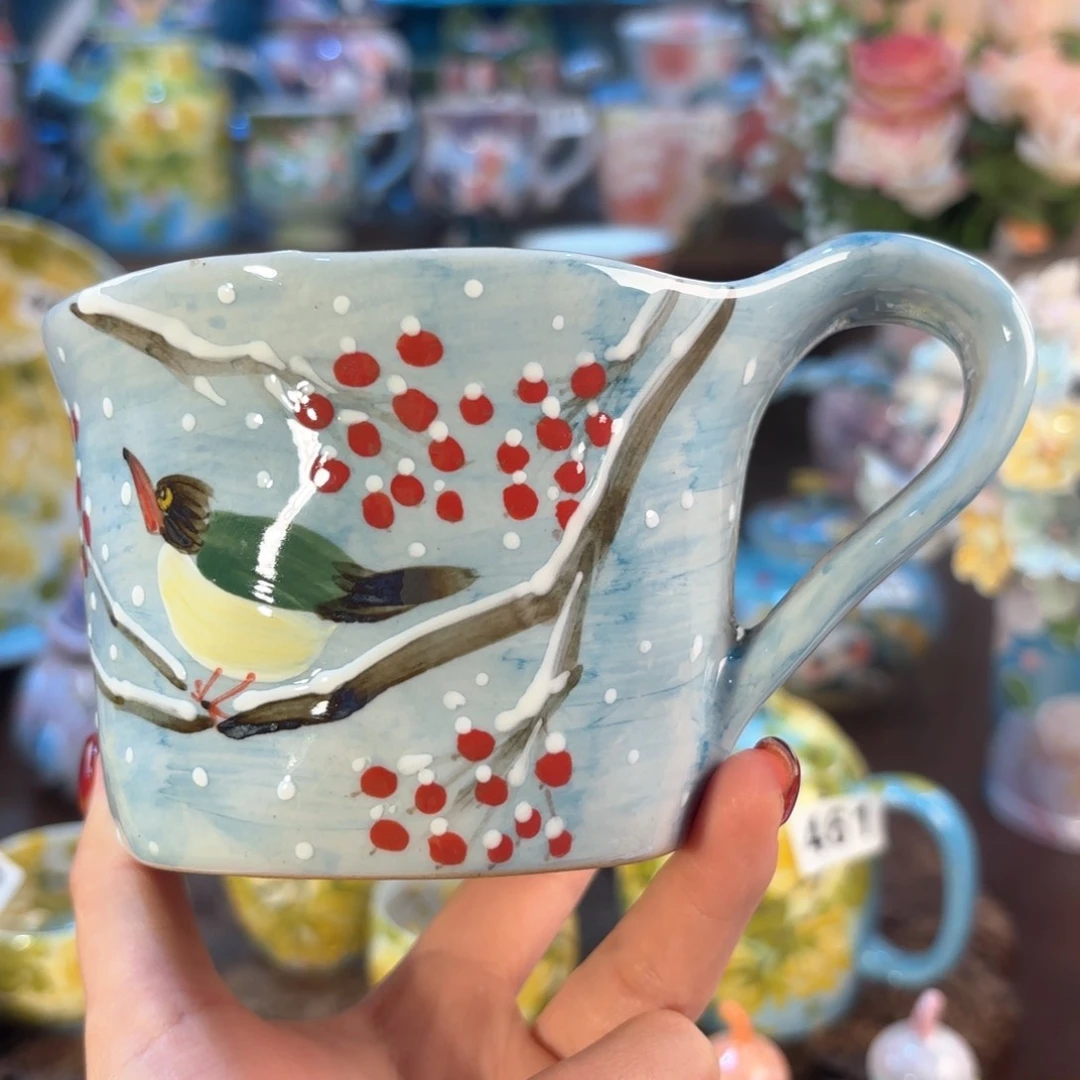 景德镇手绘高温釉下彩陶瓷茶具