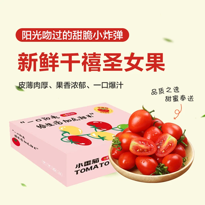 【顺丰次日达】正宗千禧圣女果樱桃小番茄脆嫩多汁当季水果整箱大果 多仓发货广西壮族自治区