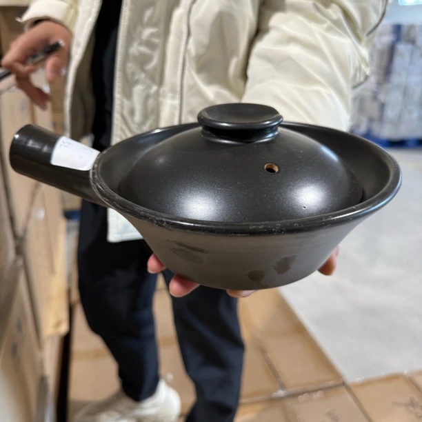 微瑕珍宝砂锅2165单把黑