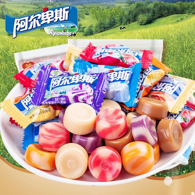 阿尔卑斯牛奶水果硬糖结婚庆喜糖果零食假期解馋食品散装年货双11