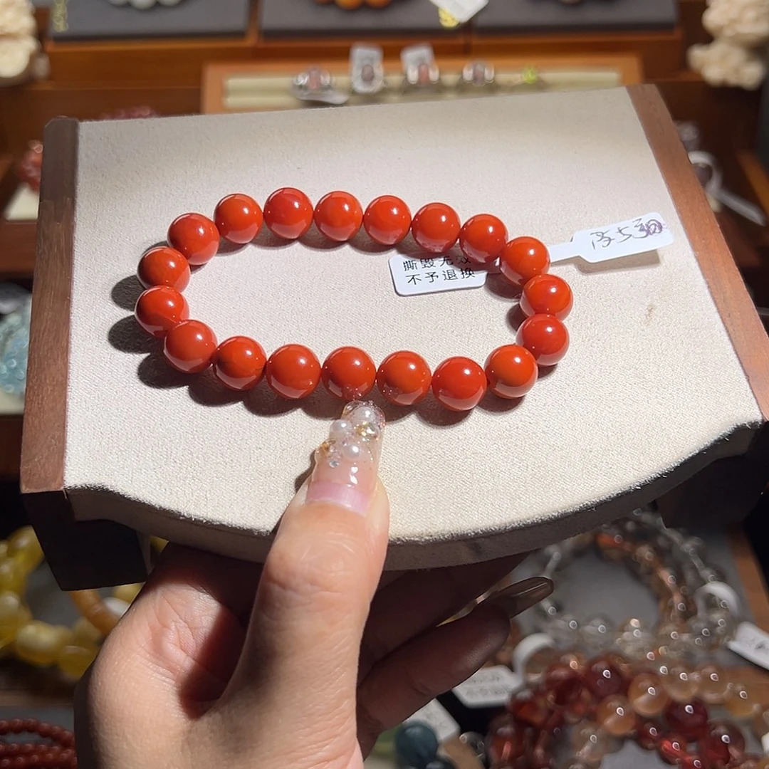 南红玛瑙手串未镶嵌e*o
