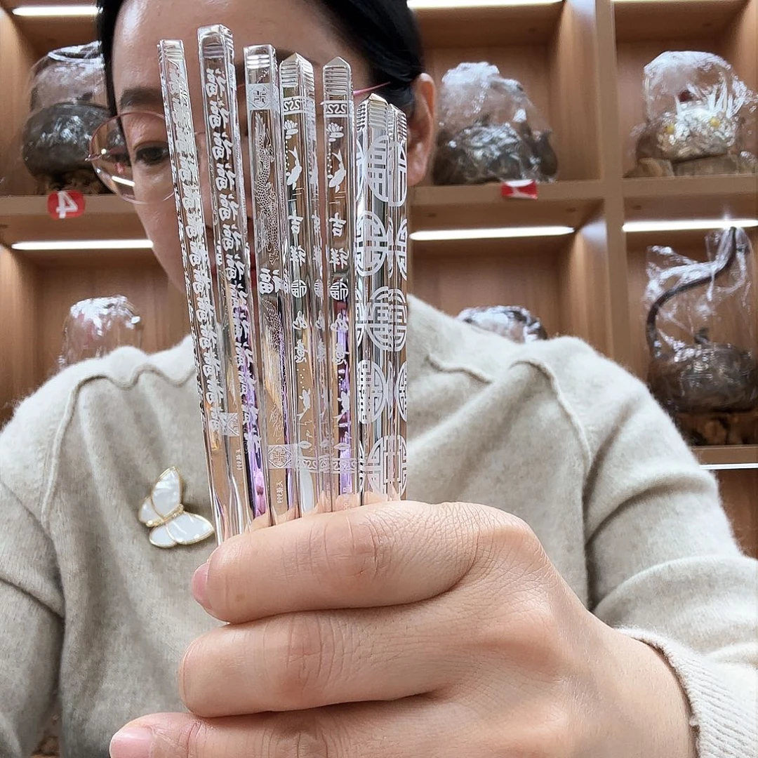 盖碗银筷子四双足银999