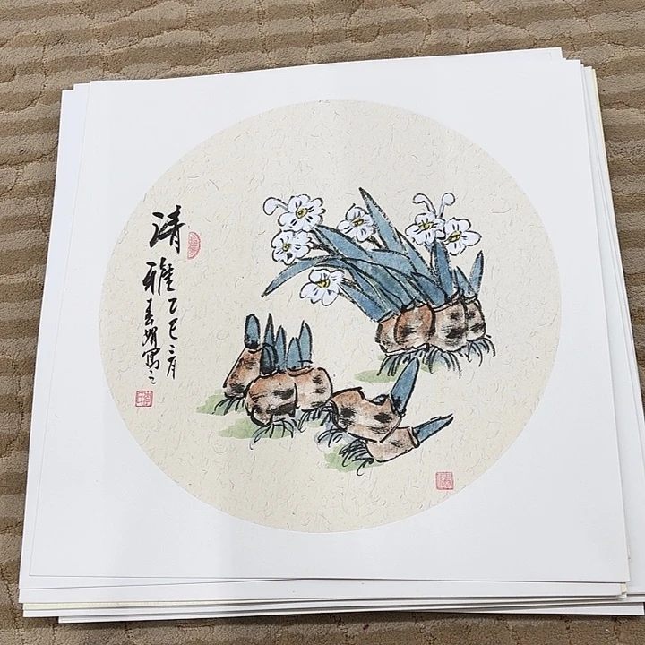 牛***恒国画花鸟等图案和50.50