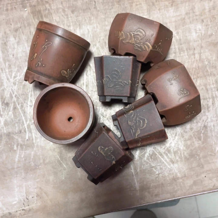 紫砂花盆紫砂拇指盆