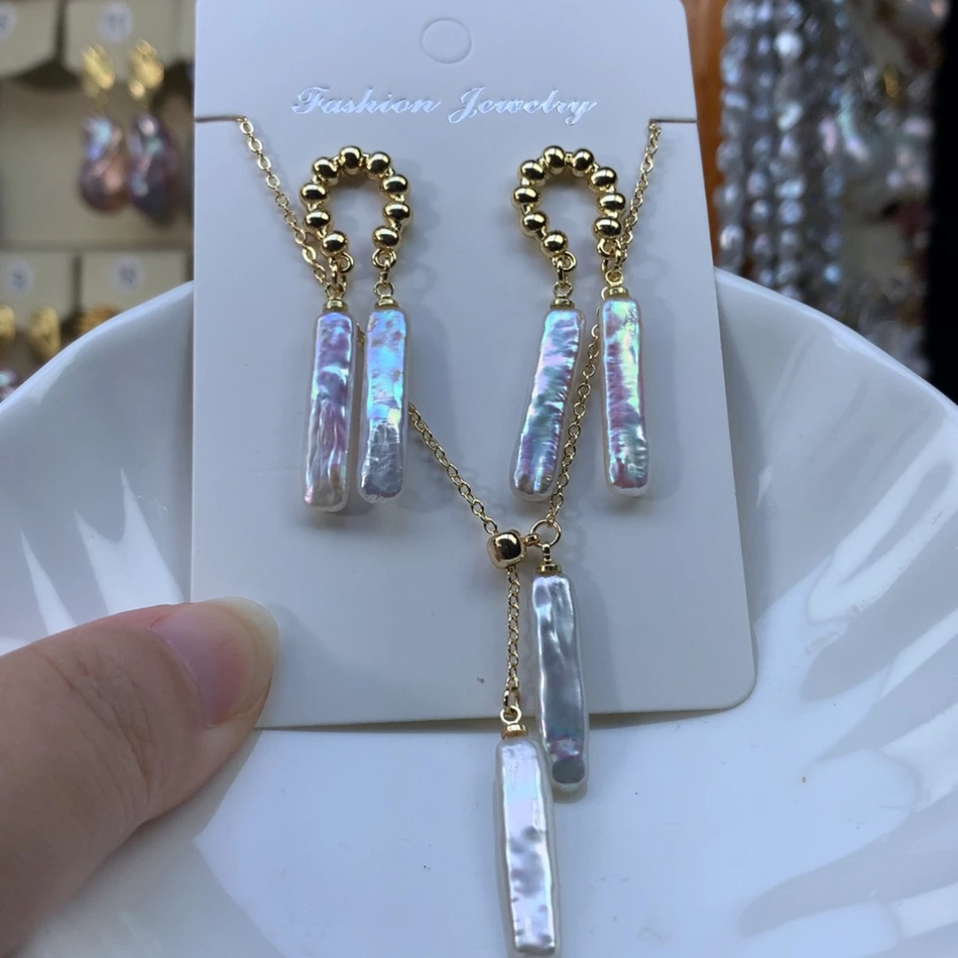 合金淡水珍珠耳环特价2506
