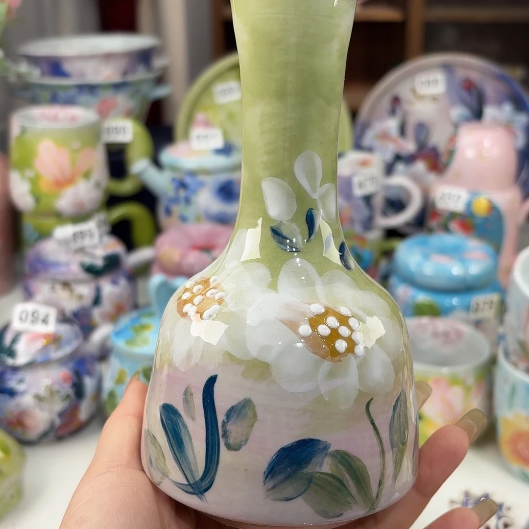 景德镇手绘高温釉下彩陶瓷茶具