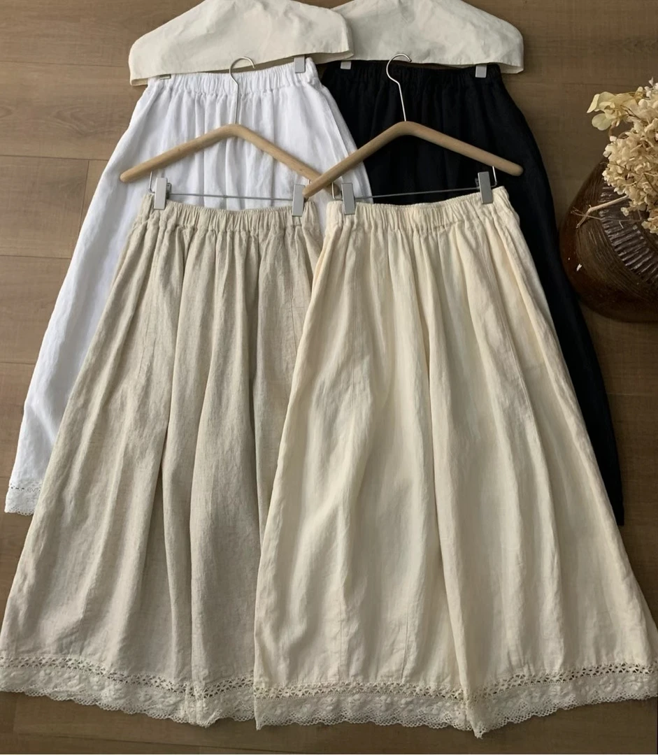 休闲百搭棉麻裤子