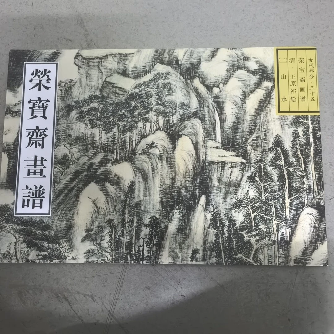 正版荣宝斋画谱古代部分3538山水王原祁