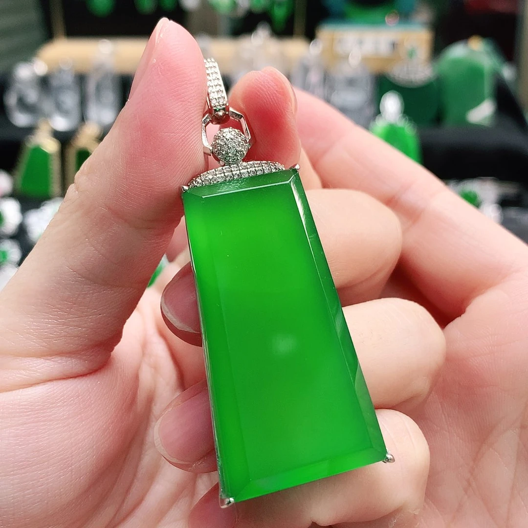 玛瑙/玉髓颈饰银S925镶嵌