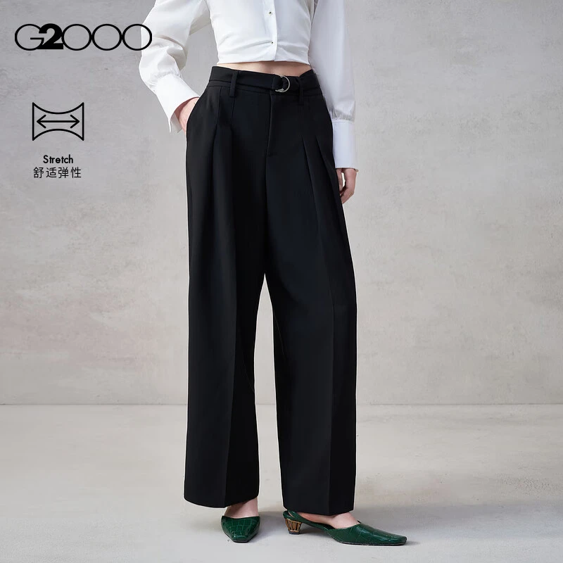 【时尚阔腿裤】G2000女装2025秋冬舒适弹性休闲裤直播
