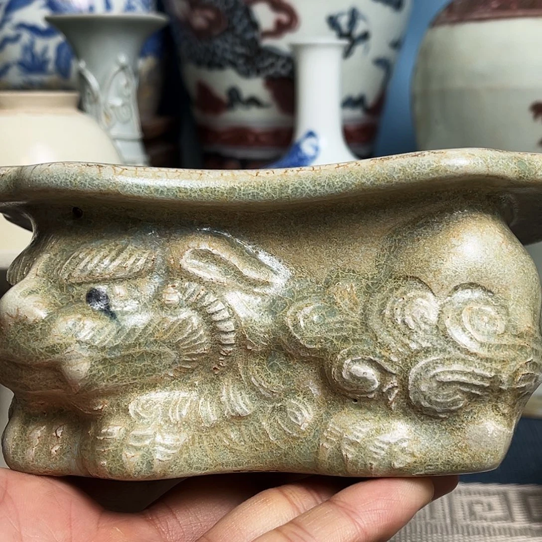摆件景德镇青釉摆件