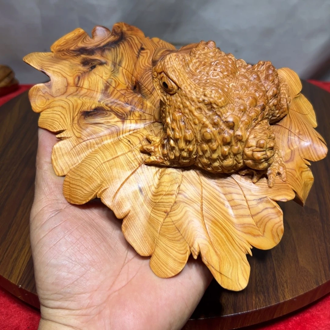 大***怂柏木（崖柏）崖柏手工雕刻呱呱