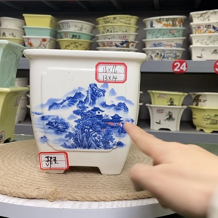 紫砂宜兴紫砂花盆