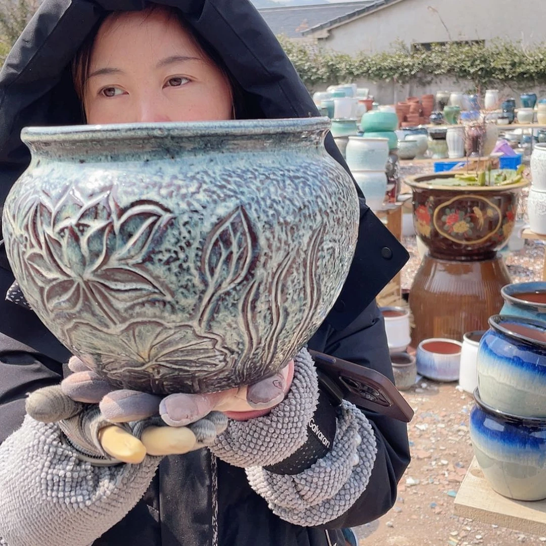 紫砂花盆王嫂花盆直播0306-423