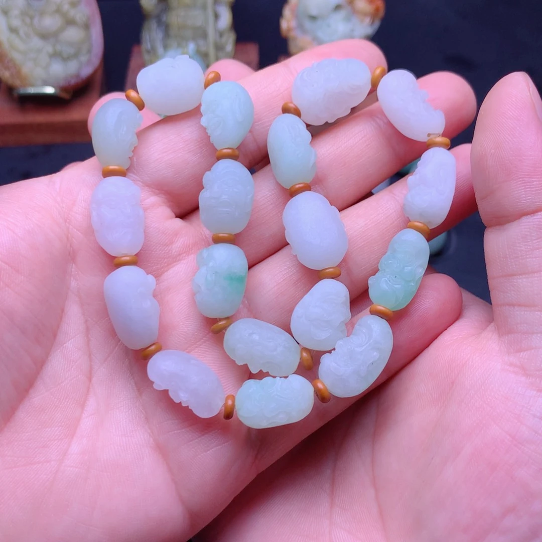 定制翡翠未镶嵌梦***外十八罗汉