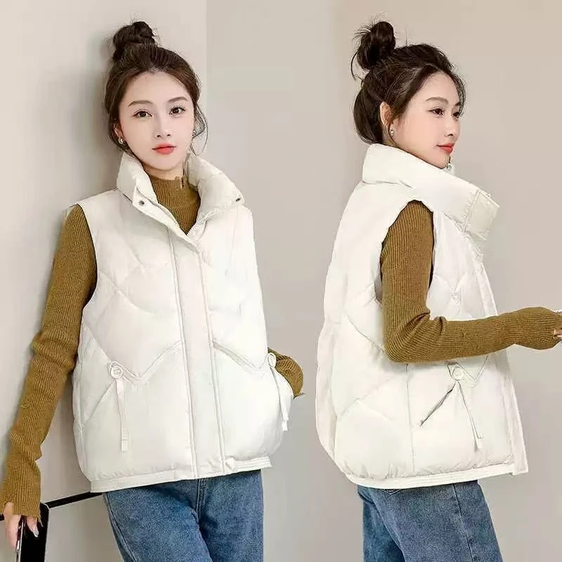 恒鑫安立领百搭棉马夹-899