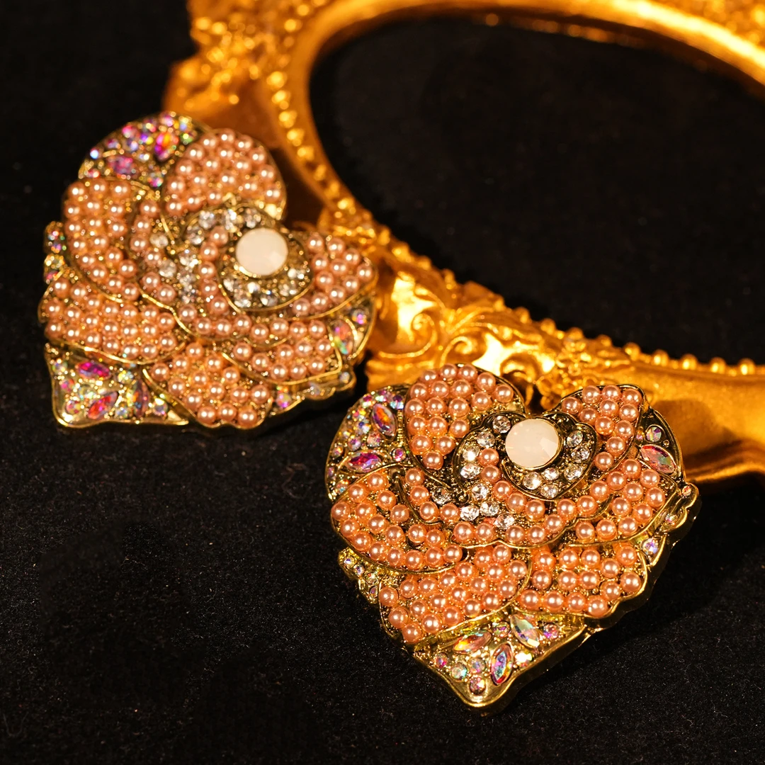 铜合金耳饰 【8451】耳钉 刻骨铭心手工复古欧美优雅