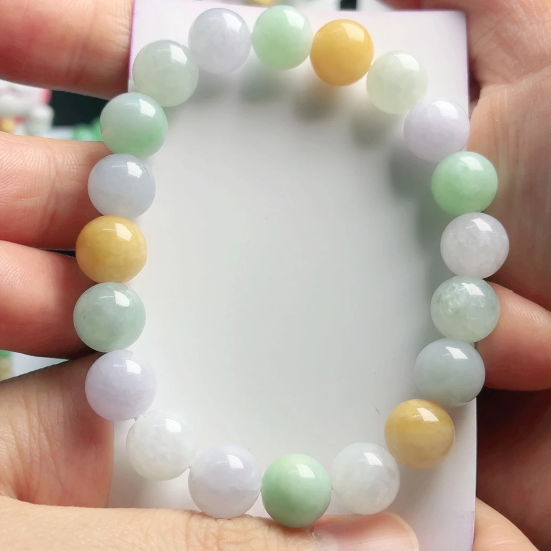 翡翠未镶嵌手链珠串