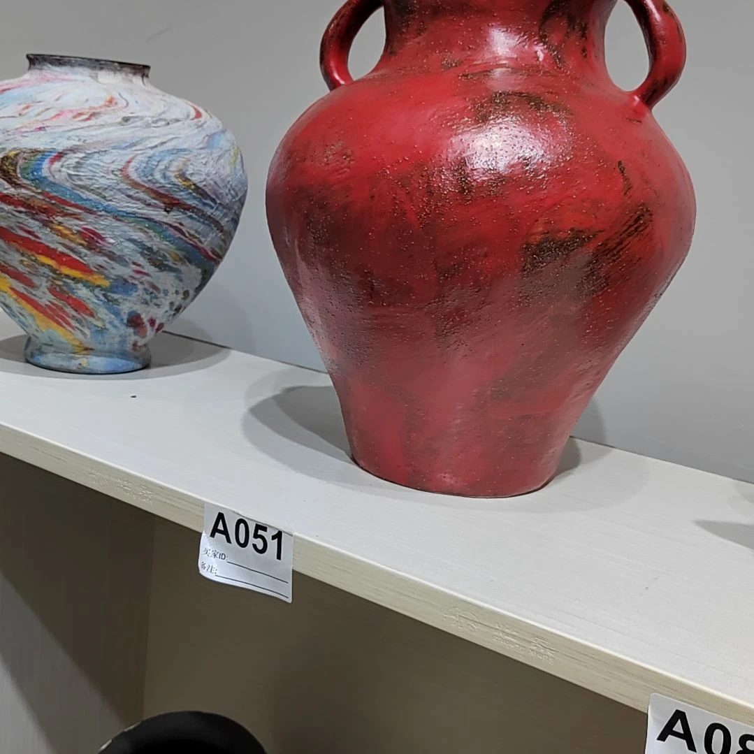 H***)陶瓷瓷片景德镇陶瓷手工花瓶