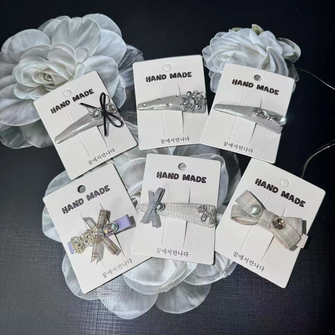 钛钢项链 锆石项链 手链 发卡 抓夹自选韩版甜美ins百搭侧边夹