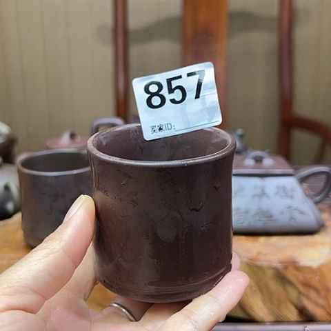 戬谷龙窑坭兴陶柴烧茶杯857