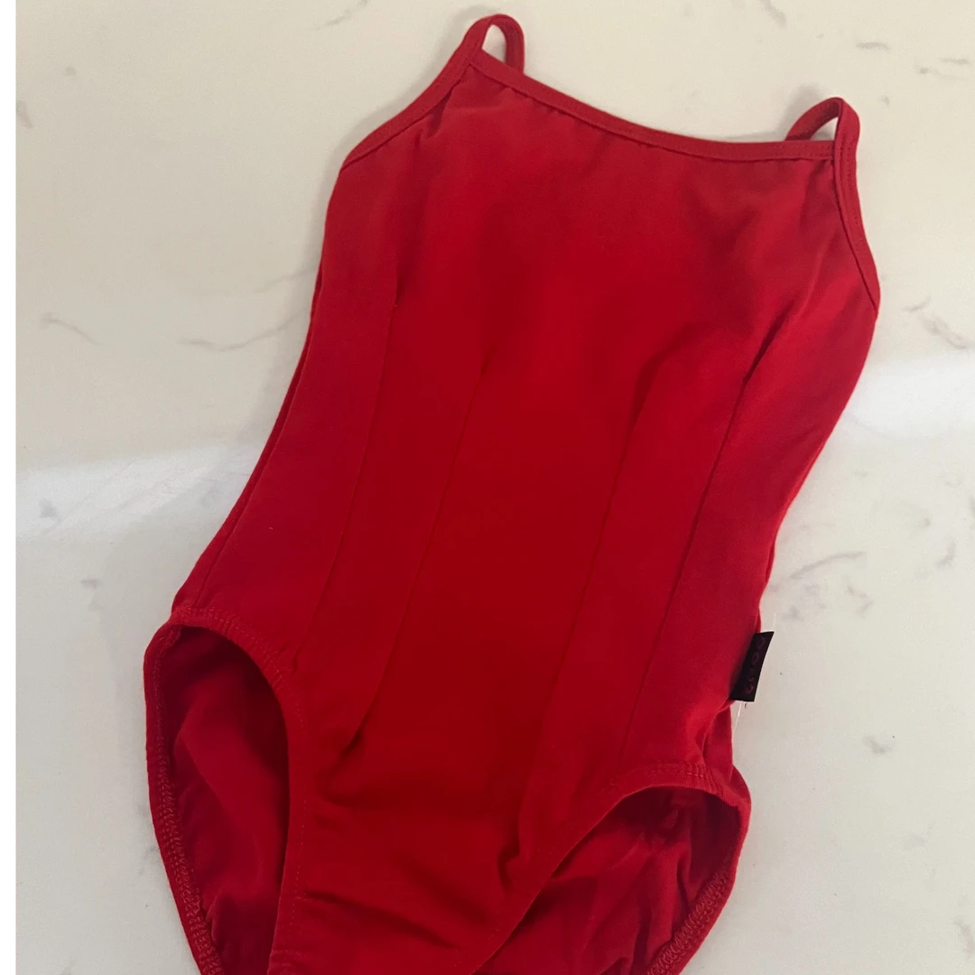 青青之舞体操服形体服装芭蕾舞女连体棉胸前折子大露背吊带体服