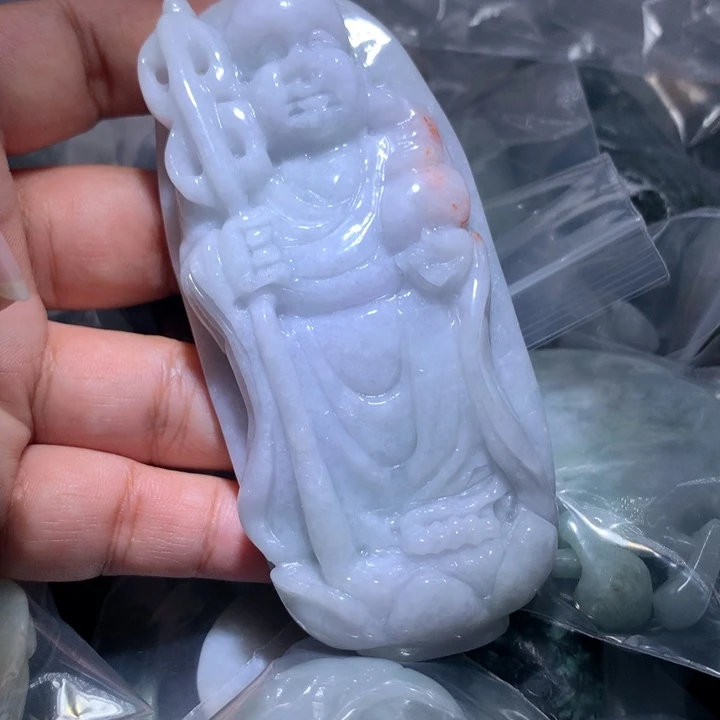 翡翠未镶嵌颈饰保真天然A货翡翠