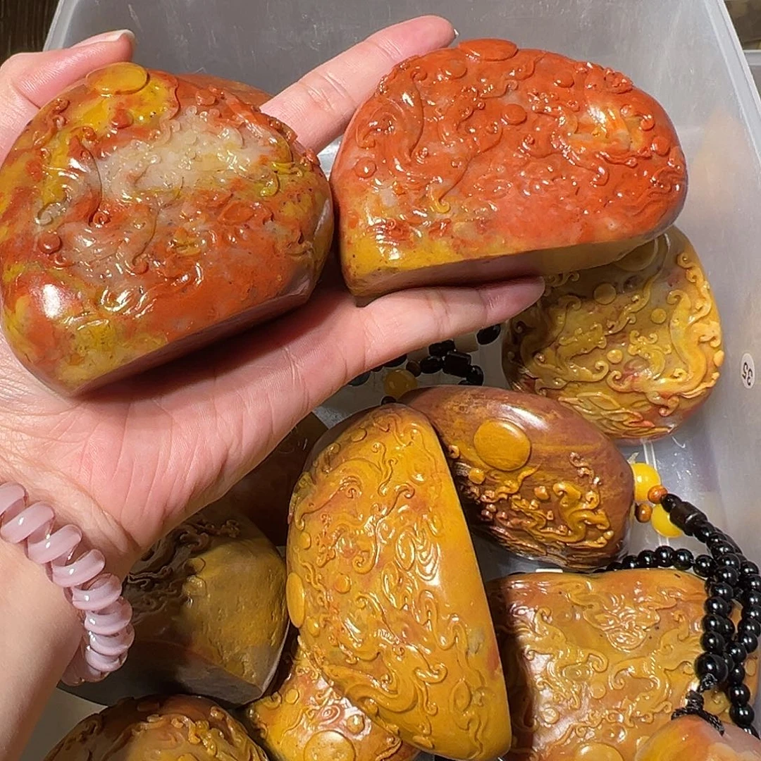 ****锅寿山石随机批发两个