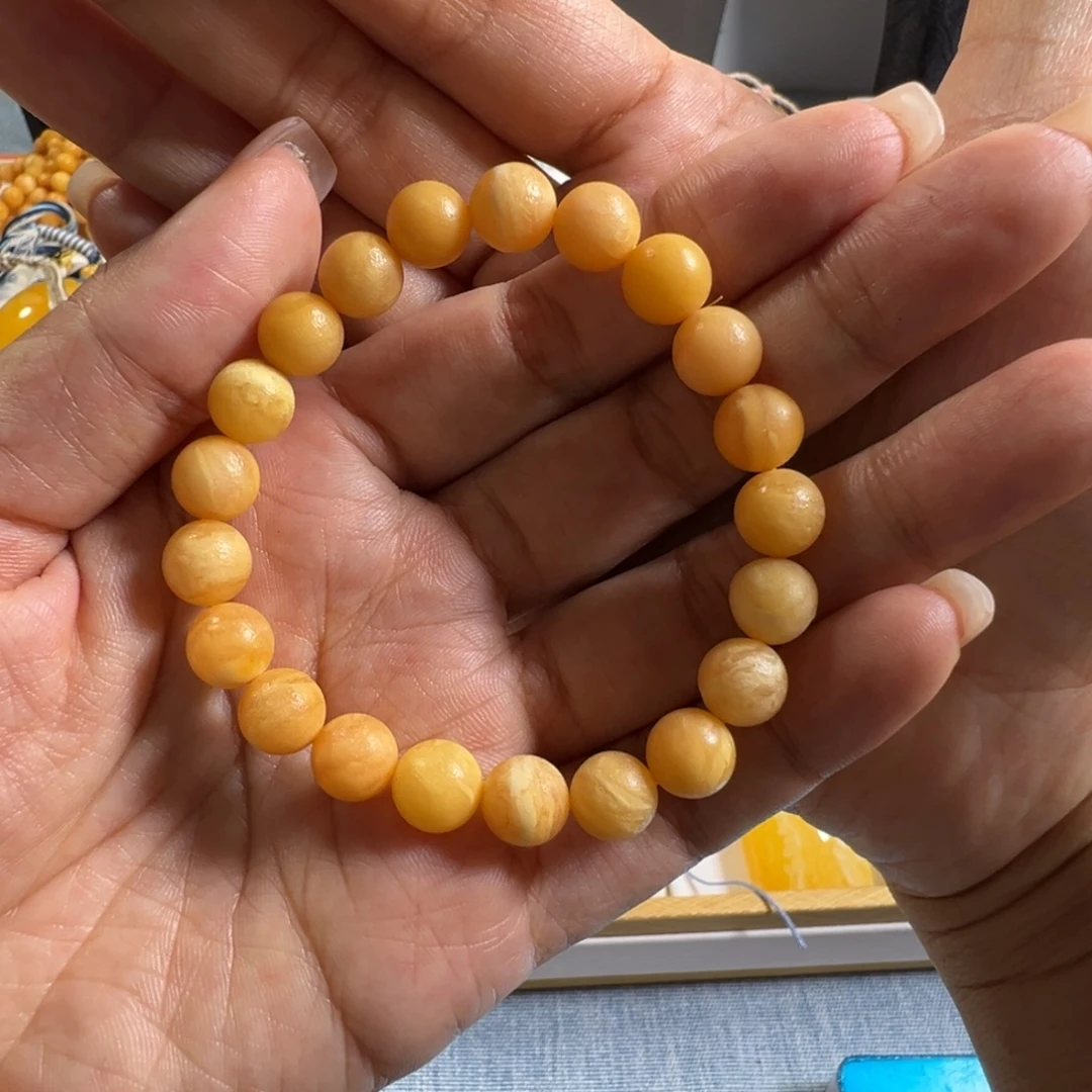 琥珀颈饰未镶嵌蜜蜡