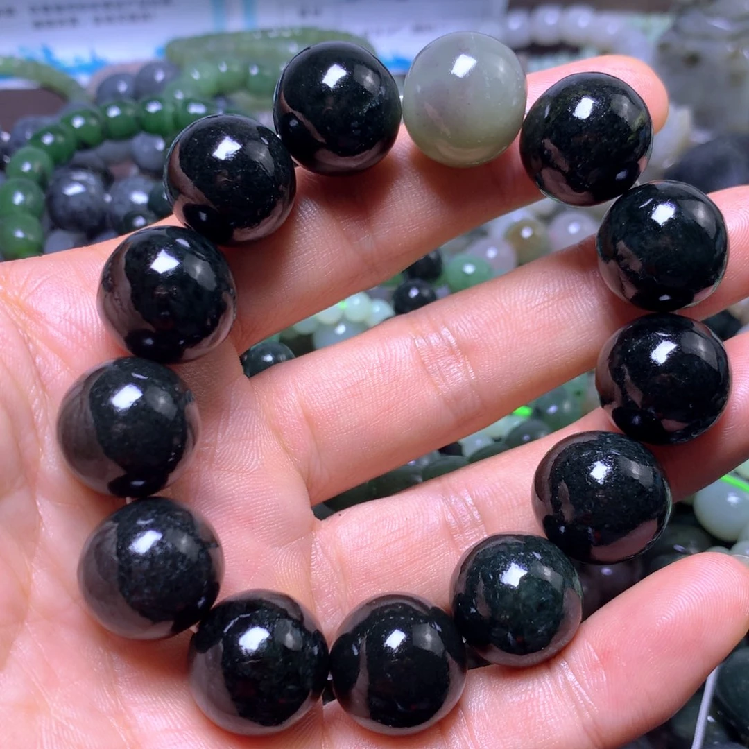 和田玉未镶嵌手链18